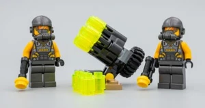 Lego 2X sh0624 AIM Agent Minifigs w/Weapon + rotating Cannon from Marvel 40418 - Picture 1 of 1