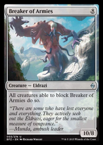 MTG - Breaker of Armies - Battle for Zendikar - NM, English Magic FLAT RATE SHIP - Image 1 of 1