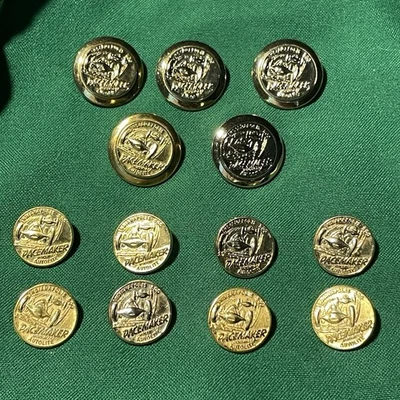 Ben Silver Blazer Buttons Indianapolis 500 Pacemaker Johnny Boyd 14kt GF - Image 1 of 4