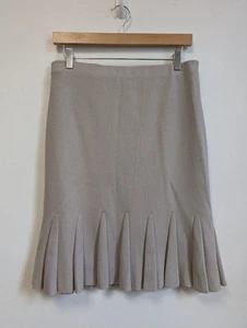Marc Cain - Women's - Beige Wool/Cashmere Mix Skirt - Size N 4 - Picture 1 of 4