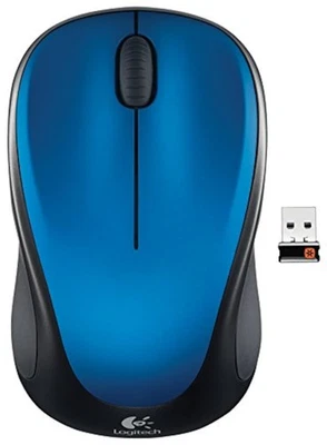 Logitech Wireless USB Mouse M317 Blue M325 Very Good - Image 1 of 3