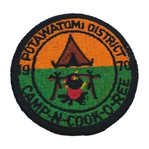 BSA, 1970 Potawatomi District Camp-N-Cook-O-Ree Camporee Patch Vintage - Bild 1 von 4