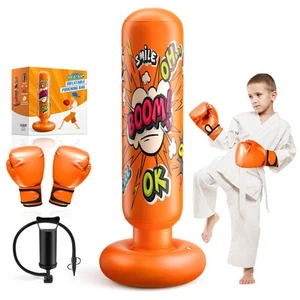 Punching Bag for Kids, Inflatable Kids Punching Bag for Kids 3-12, Boxing Equ... - Picture 1 of 7