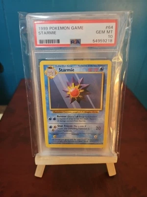 1999 POKEMON BASE SET #64 STARMIE PSA 10 - Image 1 of 3