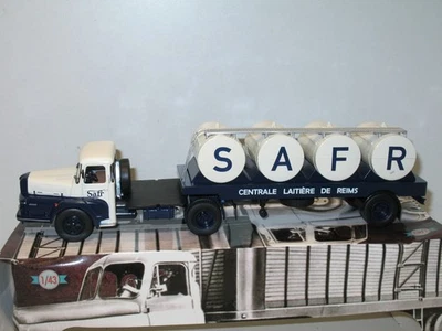 Unic Zu120 Isoard Cisterne Latte, Camion Rimorchio D'eccezione 1:43 Altaya - Immagine 1 di 3