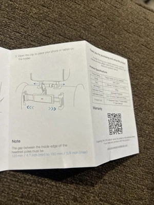 360° Car Back Seat Headrest Mount Tablet Holder for 4.7-12.9” - Image 1 of 4