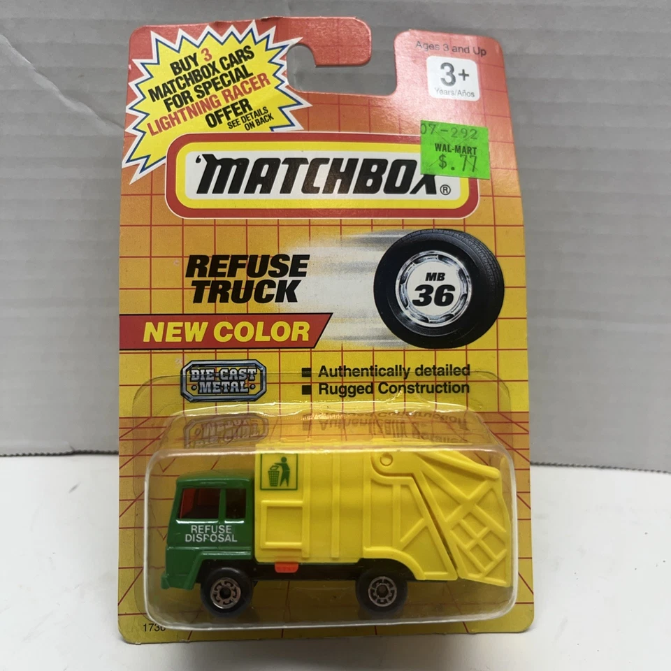 Camión de basura Matchbox 1-75 Superfast Series MB36 NUEVO   Foto 1 de 4