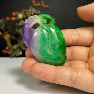 52GR ECHT LAVENDEL LILA JEDEIT JADE ANHÄNGER - Bild 1 von 13