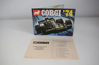 B93 CATALOGO CARTELLA VOLANTINO CORGI TOYS 1974 GERMANY EXC. COND. - Immagine 1 di 4