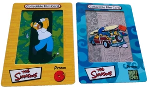 Simpsons Filmcardz Series 1 Promo Trading Cards (Set Of 2) (Artbox 2000) #836A/B - Picture 1 of 2