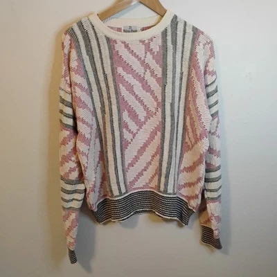 Neiman Marcus Vintage linen Cotton sweater Old Money Luxury Country club Size XL - Image 1 of 4