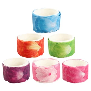  6 Rollen Blume Washi Tape: Floral Masking Tapes Aufkleber zum Selbermachen Basteln - Bild 1 von 12