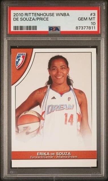 2010 Rittenhouse WNBA Erika De Souza/Armintie Price  PSA 10 Atlanta Dream - Image 1 of 2