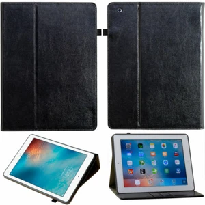 Premium Leder Cover Apple iPad Mini 123 Tablet Schutzhülle Case Tasche schwarz - Picture 1 of 12
