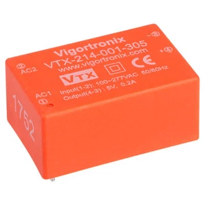 Vigortronix VTX-214-001-305 1W HIGH PERFORMANCE AC-DC WANDLER 85-305V - 5V - Bild 1 von 1