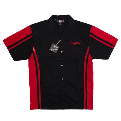 BARRETT JACKSON Signature Work Shirt Mens Medium Button Up Short Sleeve Black - Image 1 of 4