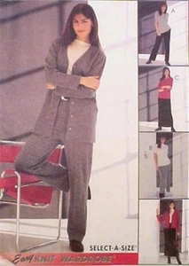 Misses Sewing Pattern Knits Jacket Top Pants & Skirt All Sizes Simplicity 2879 - Picture 1 of 2