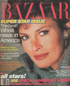 HARPER’S BAZAAR Magazine Oct 1982 Raquel Welch SCAVULLO Super Star Issue FASHION - Bild 1 von 2