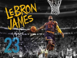 LeBron James Poster Cleveland Cavaliers 23 Photo Art Print (24x18) - Picture 1 of 1