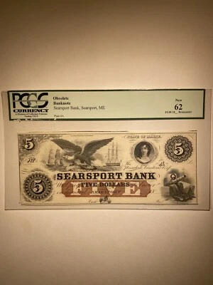 The Searsport Bank Maine $5 18__ Remainder - Image 1 of 2