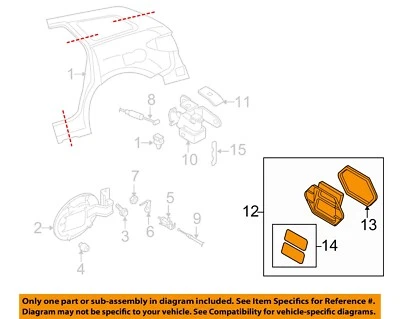 MAZDA OEM 04-14 3 Quarter Panel Exterior Trim-Pressure Vent D35051920A - Imagem 1 de 2