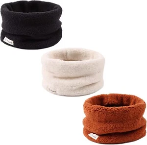 Zsedrut Fleece Warm Kids Scarf Thick Velvet Boys 1-7 Years, Khaki+white+black  - Picture 1 of 6