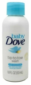 Baby Dove Tip to Toe Wash & Shampoo Rich Moisture, Travel Size, Lot of 2 - Picture 1 of 4