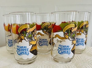 SET OF 5 VINTAGE 1981 THE GREAT MUPPET CAPER GLASSES 12 OZ MCDONALDS - Picture 1 of 11