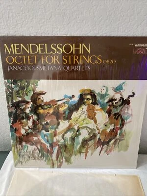 FELIX MENDELSSOHN SMETANA QUARTET / JANACEK QUARTET Octet For 4  '64 Vanguard LP - Image 1 of 4