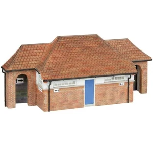 Bachmann OO Gauge Low Relief Pagoda Roof Toilet Building Scenecraft 44-0209 - Picture 1 of 2