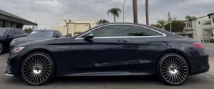 22 2-TONE BLACK MERCEDES S500 S550 S560 S580 S63 RF23 CONCAVE S CLASS WHEELS  - Picture 1 of 16