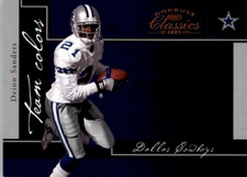 2005 Donruss Classics Team Colors /1000 #TC-4 Deion Sanders - Cowboys