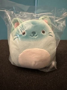 NUEVO EN BOLSA Squishmallows Kellytoy Peluche Sigrid El Gato Azul Teal 5" Pulgadas - Imagen 1 de 2
