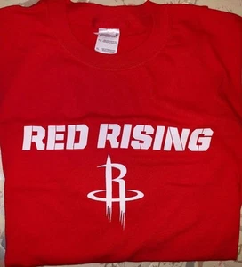 Houston Rockets T-Shirt XL RED RISING SGA Harden Clutch City Playoffs XL - Picture 1 of 3