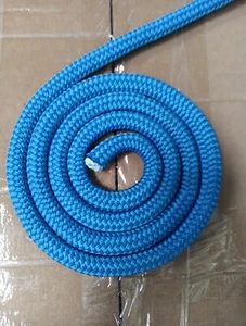 9/16 x 200 ft. Double Braid-Yacht Braid Polyester Rope. Blue - Bild 1 von 3