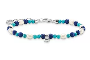 THOMAS SABO Schmuck Armband mit Blauen Steinen und Perlen A2064-775-7-L19v - Bild 1 von 1