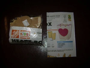 NEW HOME DEPOT KID WORKSHOP WOOD HEART BOX KIT LOWES BUILD GROW WOODEN PROJECT - Picture 1 of 6