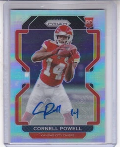 CORNELL POWELL 2021 PANINI PRIZM SILVER AUTO AUTOGRAPH RC #370 KANSAS CITY CHIEF - Bild 1 von 2