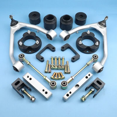 Full Leveling Lift Front 4" Rear 3"+Control Arm For 07-20 Suburban Tahoe Yukon - Image 1 of 4