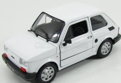 1:24 Welly Fiat 126 1972 White WE24066W Modellino - Immagine 1 di 2