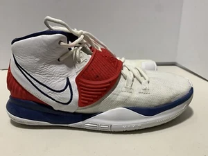 Nike Kyrie 6 USA Red White Blue BQ4630-102 Men's Size 6.5Y - Picture 1 of 7