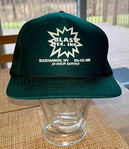 Blast Tec Inc. 80’s Trucker Snapback Green Unisex Classic Hat Baseball Cap - Picture 1 of 4