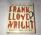 Was wissen Sie über Frank Lloyd Wright Wissenskarten Deck