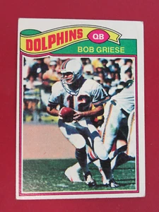 1977 topps football #515 bob griechse dolphins - Bild 1 von 2