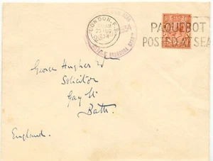 GB 1934 "PUBLICADO EN ALTA MAR - 23 AGO 1934 - INT.S.L. ARANDORA STAR L." - Imagen 1 de 2