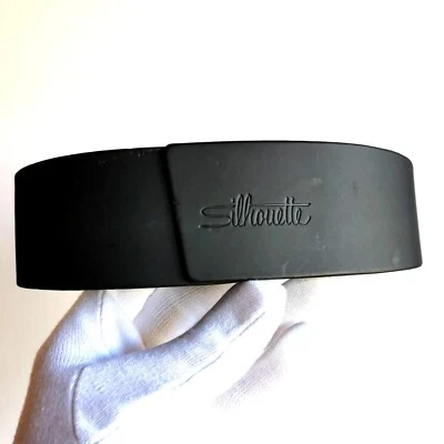 fodero occhiali da sole SILHOUETTE box sunglasses case custodia vintage grigio - Imagen 1 de 3