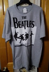 Beatles Shirt Adult 2X Gray White 2012 NWT John Lennon Paul McCartney Mens NOS - Picture 1 of 7