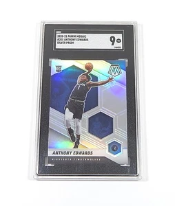 Panini Mosaic Silver Prizm Anthony Edwards RC #201 SGC 9 2020-21 - Imagen 1 de 2