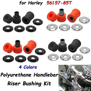 Handlebar Riser Mount Bushings Bolts Kit For Harley Road King FLHR Street Glide - Picture 1 of 18