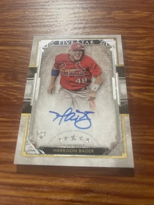2018 Topps Five Star Autograph Auto #HB Harrison Bader Rookie RC - Image 1 of 2